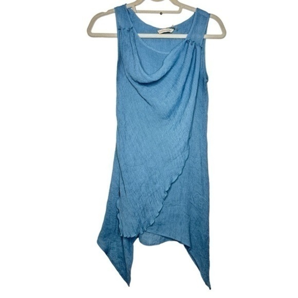 Soft Surroundings Layered Tunic Blouse Blue Size Small - Picture 1 of 5